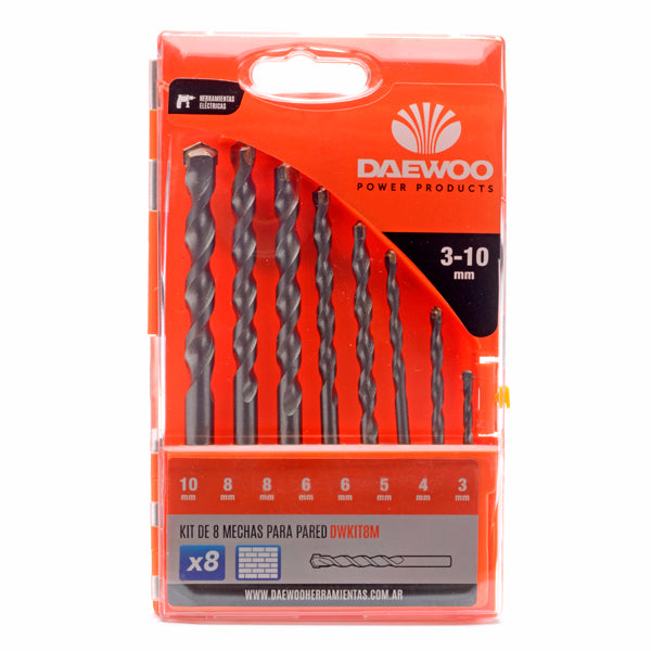 KIT 8 BROCAS PARA PARED  DWKIT8M